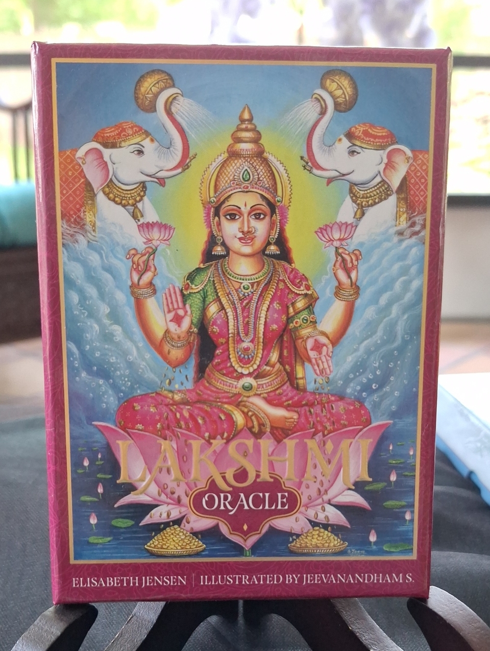 Lakshmi Oracle 36 Card Deck & Guidance Book - Pink & Gold Box